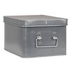 LABEL51 Aufbewahrungsbox Media 27x21x16 cm L Antik-Grau
