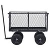 vidaXL Gartenwagen Schwarz 350 kg