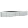 vidaXL Garten-Hochbeet 480x80x77 cm Verzinkter Stahl Silber