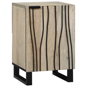 vidaXL Waschbeckenschrank mit T&uuml;r Wei&szlig; 38 x 33,5 x 58 cm Holzwerkstoff