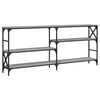 vidaXL Konsolentisch Grau Sonoma 180x29x76,5 cm Holzwerkstoff