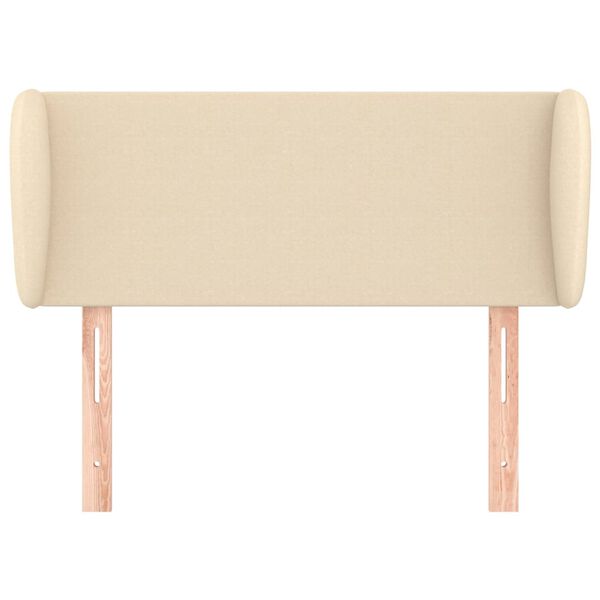 vidaXL Kopfteil mit Ohren Creme 93x23x78/88 cm Stoff