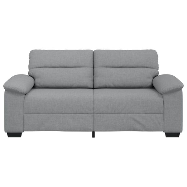 vidaXL 2-Sitzer-Sofa Hellgrau 180x81x84 cm Stoff