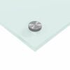 vidaXL Küchenrückwand 2 pcs Weiß 100 x 40 cm Gehärtetes Glas