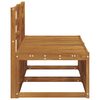vidaXL 2er-Set Outdoor-Mittelsofa Massives Akazienholz Natur