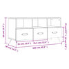 vidaXL TV-Schrank Sonoma-Eiche 102x36x50 cm Holzwerkstoff