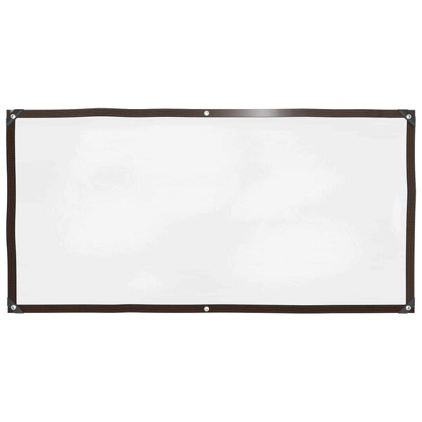 vidaXL Plane mit &Ouml;sen Transparent 1 x 2 m Polyethylen