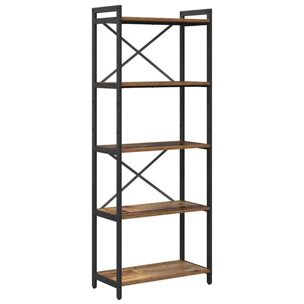vidaXL B&uuml;cherregal Altholz 60 x 30 x 155 cm Holzwerkstoff