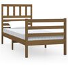 vidaXL Massivholzbett Honigbraun 75x190 cm