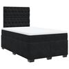 vidaXL Boxspringbett mit Matratze Schwarz 120x190 cm Samt