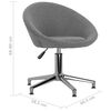 vidaXL Esszimmerstuhl Drehbar Hellgrau Stoff