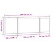 vidaXL Magnetisches Whiteboard Klappbar 200x60x1,7 cm Aluminium