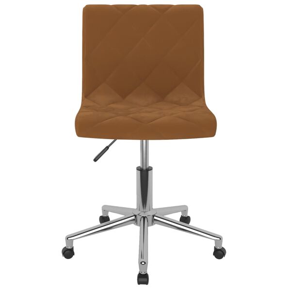 vidaXL Esszimmerst&uuml;hle 2 Stk. Drehbar Braun Samt