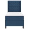 vidaXL Boxspringbett mit Matratze mit Kopfteil Blau 200 x 80 cm Stoff