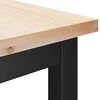 vidaXL Esstischbank Natur 100 x 32,5 x 49 cm Massives Kiefernholz