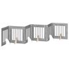 vidaXL Klappbares Hundetor mit St&auml;ndern 6 pcs Graues Sonoma 362 cm