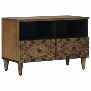 vidaXL TV-Schr&auml;nk Braun 70 x 33,5 x 46 cm Massivholz Mango
