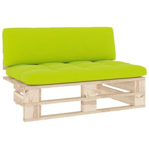vidaXL Outdoor-Mittelsofa Paletten Impr&auml;gniertes Kiefernholz