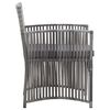 vidaXL Gartensessel mit Sitzkissen 2 Stk. Grau Poly Rattan