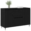 vidaXL Sideboard Schwarze Eiche 101,5 x 35 x 70 cm Holzwerkstoff