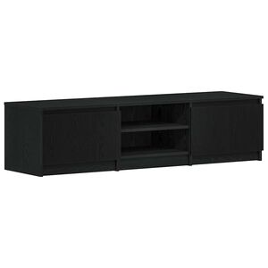 vidaXL TV-Schrank Schwarz Eichen-Optik 140x40x36 cm Holzwerkstoff