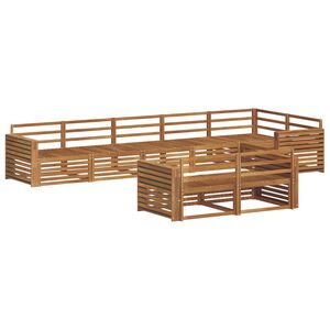 vidaXL Outdoor-Sofagarnitur 8 pcs Natur Massivholz Akazie