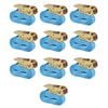 vidaXL Ratschen-Spanngurte 10 Stk. 0,8 Tonnen 4m&times;25mm Blau