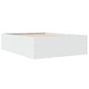 vidaXL Bettgestell Weiß 120x190 cm Holzwerkstoff