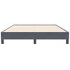vidaXL Boxspringbett ohne Matratze Dunkelgrau 160x210 cm Samt