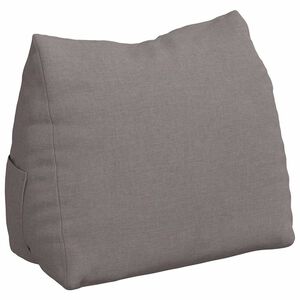 vidaXL Rückenkissen Taupe 45 x 20 x 35 cm Stoff