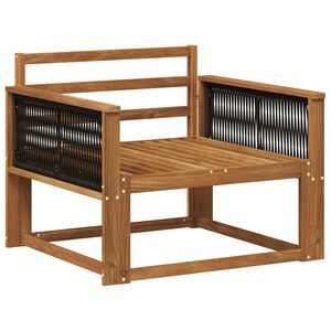 vidaXL Outdoor Mittelsofa Massivholz Akazie Natur
