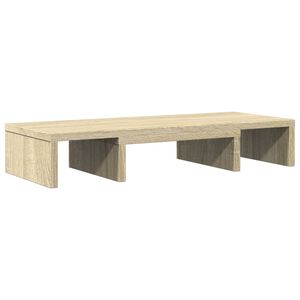 vidaXL Monitorst&auml;nder Verstellbar Sonoma-Eiche 60x24x10,5 cm