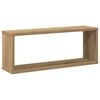 vidaXL W&uuml;rfel-Wandregale 2 Stk. Artisan-Eiche 60x15x23 Holzwerkstoff