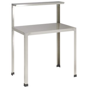 vidaXL Pflanztisch 100 x 50 x 104 cm Edelstahl Silber