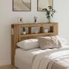 vidaXL LED-Kopfteil Artisan-Eiche 140x18,5x103,5 cm Holzwerkstoff