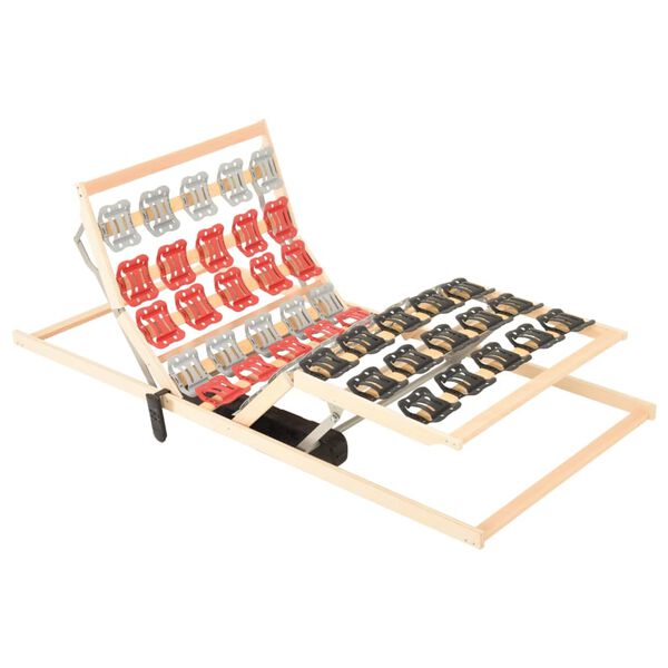 vidaXL Lattenrost mit Motor Verstellbares Kopf- und Fu&szlig;teil 90x200 cm