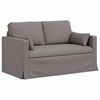 vidaXL Sofa 2 pcs Taupe 139 x 78 x 80 cm Stoff