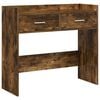 vidaXL Konsolentisch Ger&auml;ucherte Eiche 90 x 35 x 80 cm Holzwerkstoff