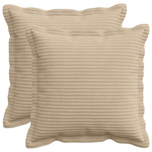 vidaXL Kissenbezug 2 stk. HOUTEN Taupe 30 x 30 cm Cord