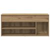 vidaXL Schuhbank Artisan-Eiche 102x30,5x45 cm Holzwerkstoff