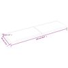 vidaXL Waschtischplatte Dunkelbraun 220x60x(2-4)cm Massivholz