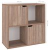 vidaXL B&uuml;cherregal Grau Sonoma-Eiche 60x27,5x59,5 cm Holzwerkstoff