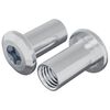 vidaXL Sicherungsmutter 2 pcs Nickel M6 x 25 mm Stahl