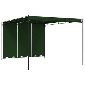 vidaXL Pavillon 4 x 3 x 2,3 m Gr&uuml;n Polyester und Stahl