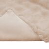 vidaXL Kunstfell Kaninchenfell Decke Beige 150 x 220 cm Polyester