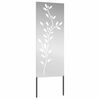 vidaXL Garten Sichtschutz-Leinwand Silber 50 x 140 cm Verzinkter Stahl