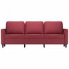 vidaXL 3-Sitzer-Sofa Weinrot 180 cm Kunstleder