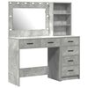 vidaXL Schminktisch 2 Stk. Grau 78,5 x 41 x 135 cm Holzwerkstoff