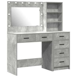 vidaXL Schminktisch 2 Stk. Grau 78,5 x 41 x 135 cm Holzwerkstoff