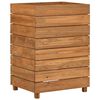 vidaXL Hochbeet 50x40x72 cm Teak Altholz und Stahl